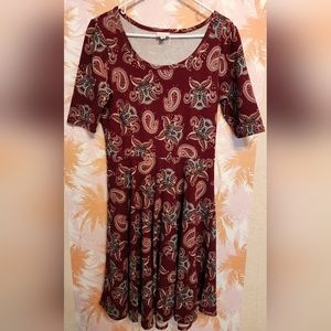LuLaRoe Nicole Paisley Print